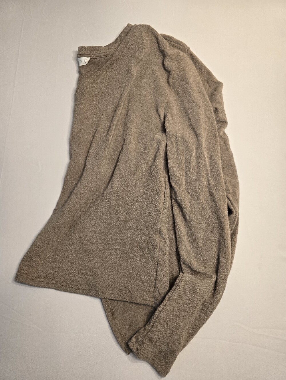 Six Fifty Knit V Back Brown Top Size Large